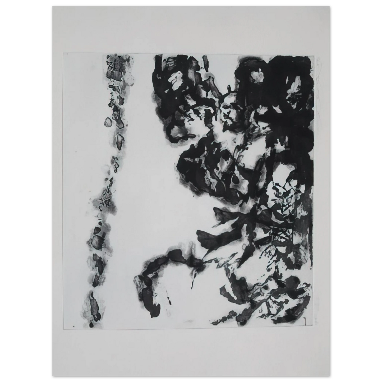 Zao Wou-Ki - EULOGY ON THE EXTREMELY DELICATE THINGS 1993 Fine Art Poster - Default Title