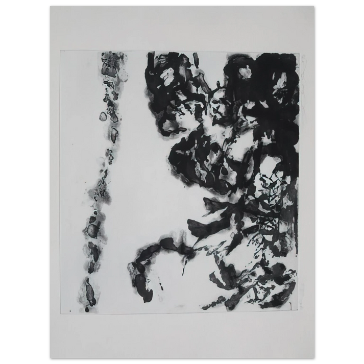 Zao Wou-Ki - EULOGY ON THE EXTREMELY DELICATE THINGS 1993 75x100 cm / 30x40inches Fine Art Poster