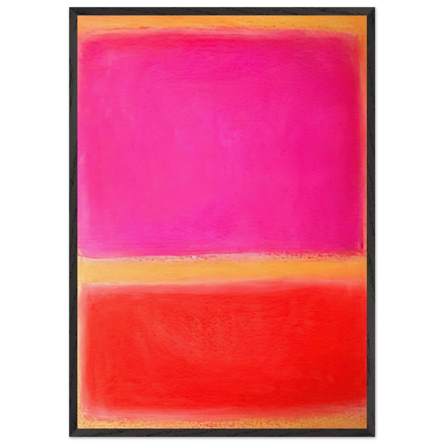 Untitled - Color Field Painting N2 - Mark Rothko 70x100 cm / 28x40 inches Framed Art Print – Black Wooden Frame