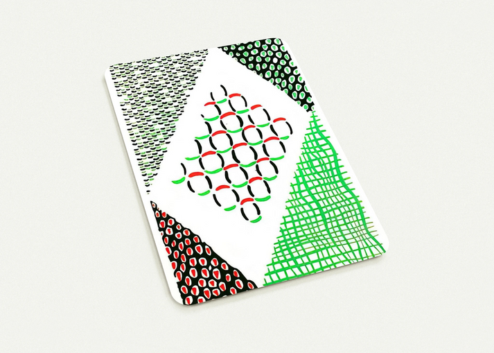 COMPOSITION 19 By Sonia Delaunay Pack of 10 Post Cards | Sonia Delaunay Post Cards | A6 (10.5 x 14.8 cm) - 4.1 x 5.8 inches