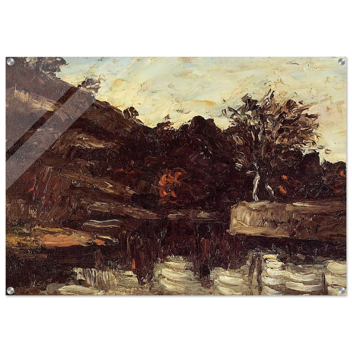 Bend in the River - Paul Cézanne Acrylic Print - 70x100 cm / 28x40″ inches