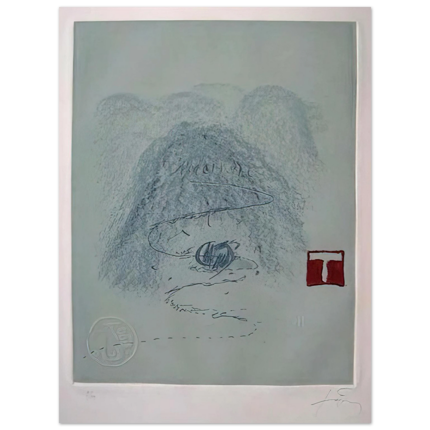Antoni Tapies - APARICIONS 3 1982 Fine Art Poster - Default Title