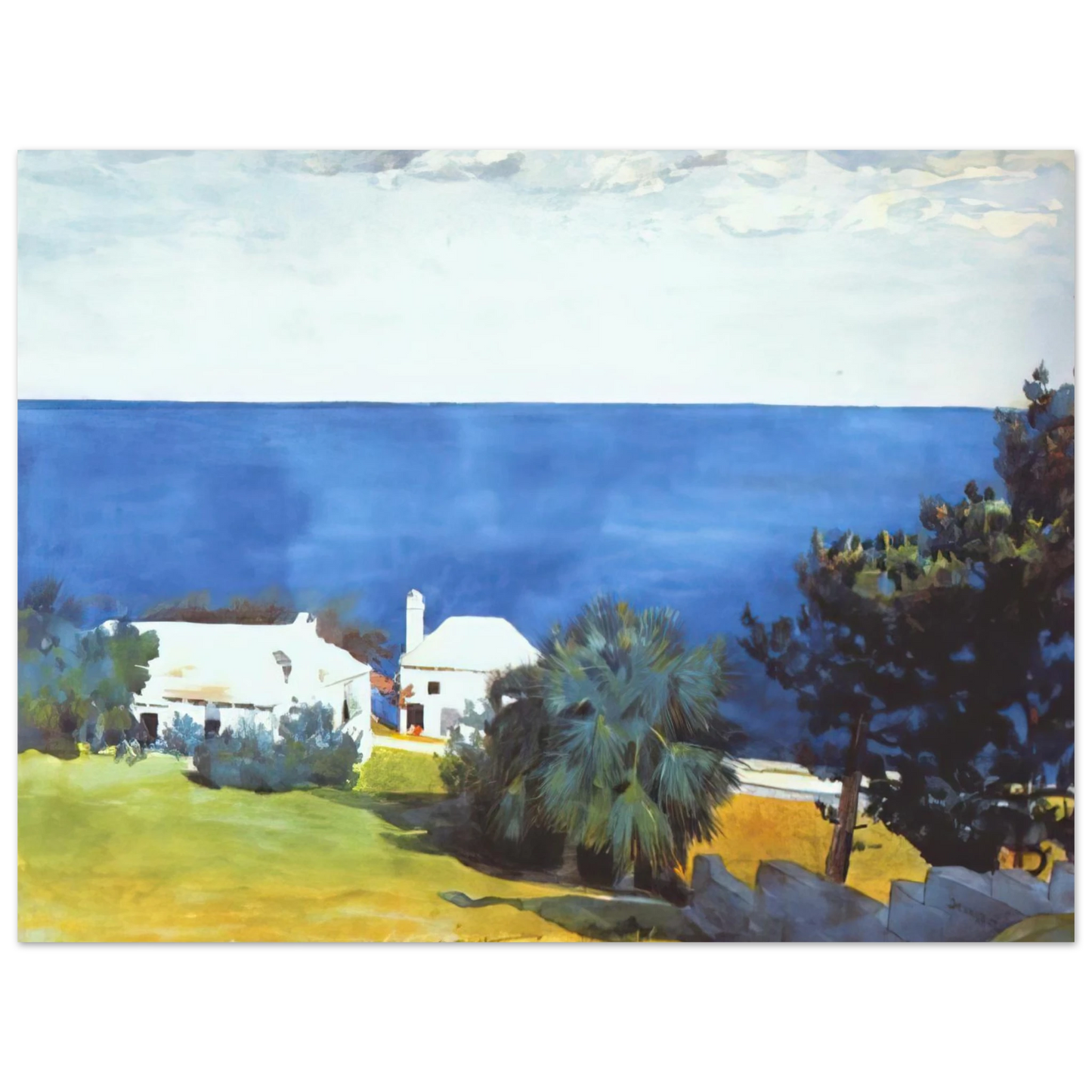 Winslow Homer - SHORE AT BERMUDA Fine Art Poster - Default Title