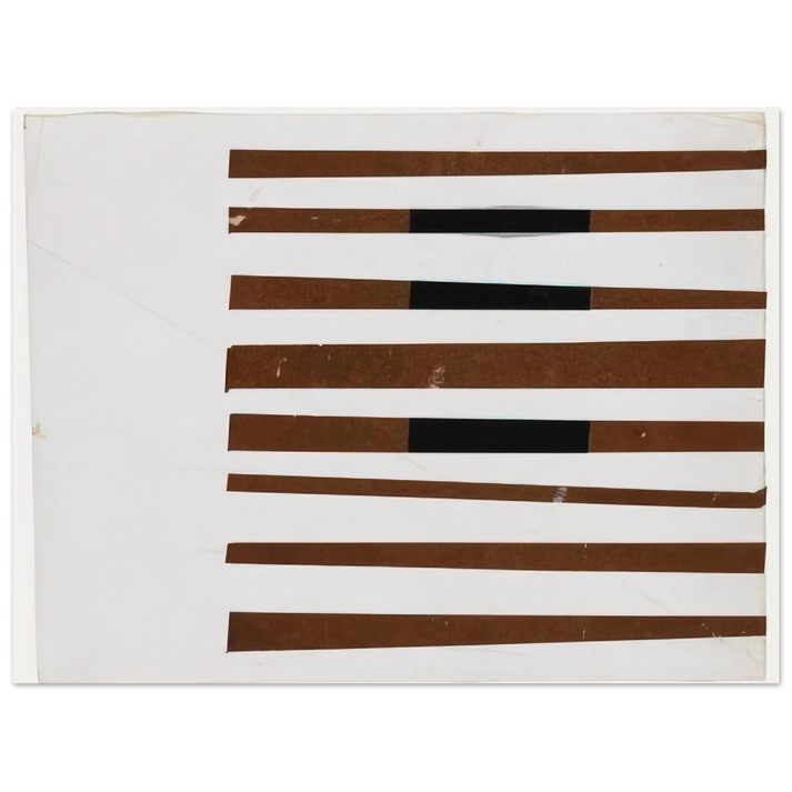 Ellsworth Kelly - Black, Brown, White 75x100 cm / 30x40inches Fine Art Poster