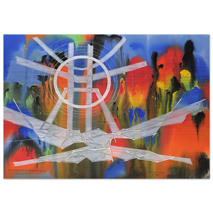 Significant Event Note - 1980 - Jimmy Ernst Brushed Aluminum Print - 70x100 cm / 28x40 inches | Jimmy Ernst Aluminum Print | Jimmy Ernst Prints