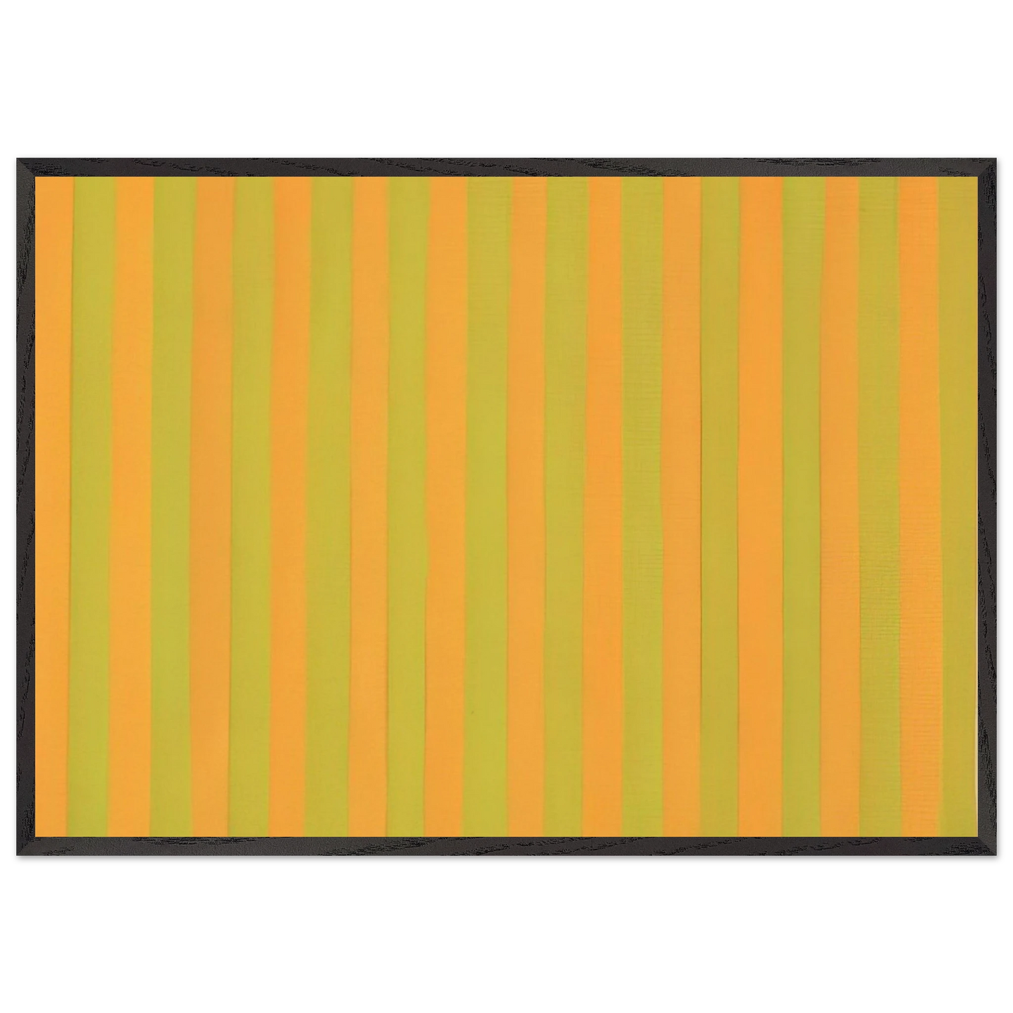 Two Yellows - 1959 - Gene Davis Framed Art Print – Black Wooden Frame - Default Title - -Framed Art Print