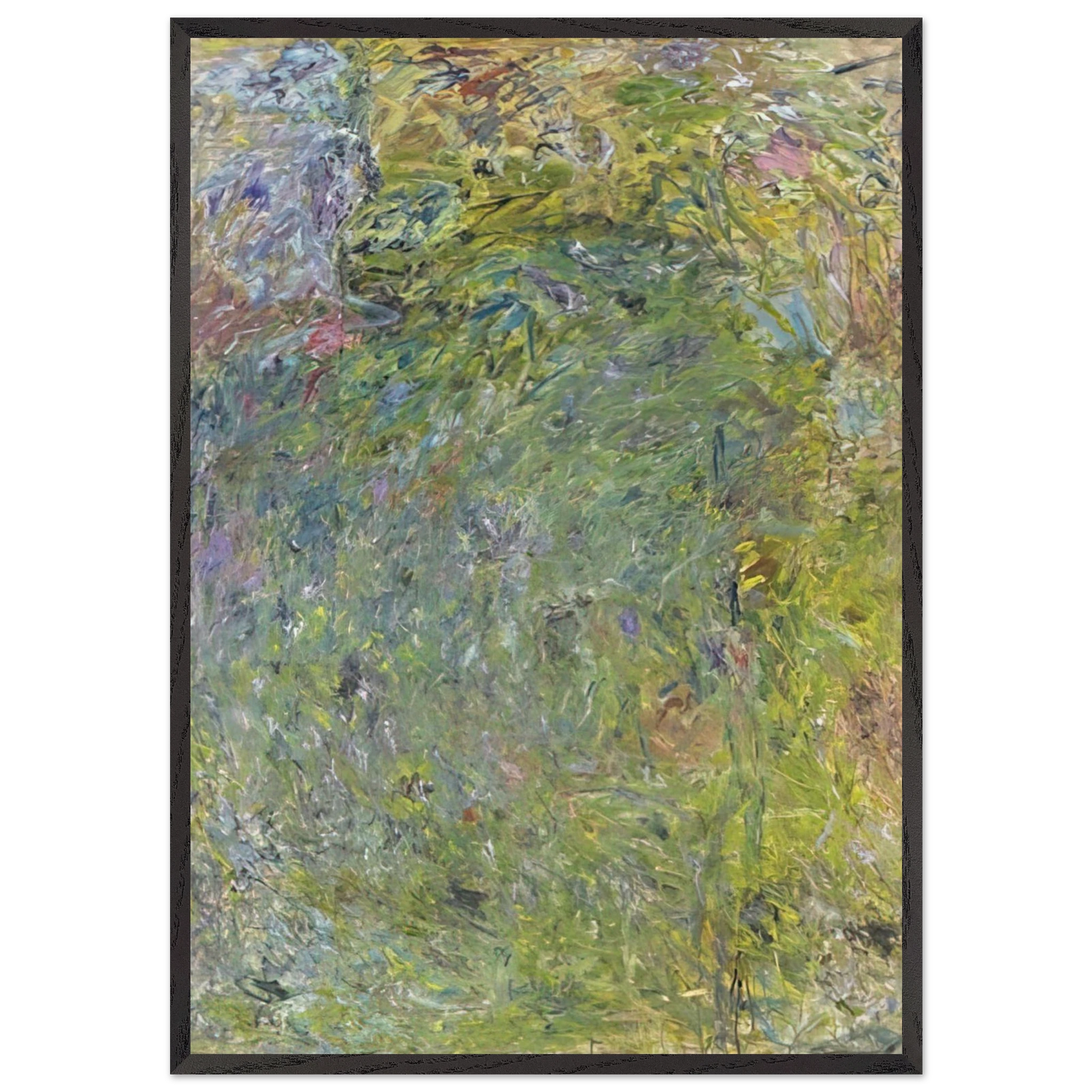 Untitled N36 - Milton Resnick Framed Art Print – Black Wooden Frame - Default Title - -Framed Art Print