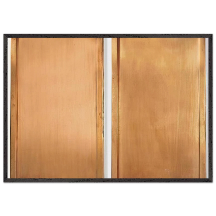 Untitled - Minimalism N4 - Gunther Forg 70x100 cm / 28x40 inches Framed Art Print – Black Wooden Frame