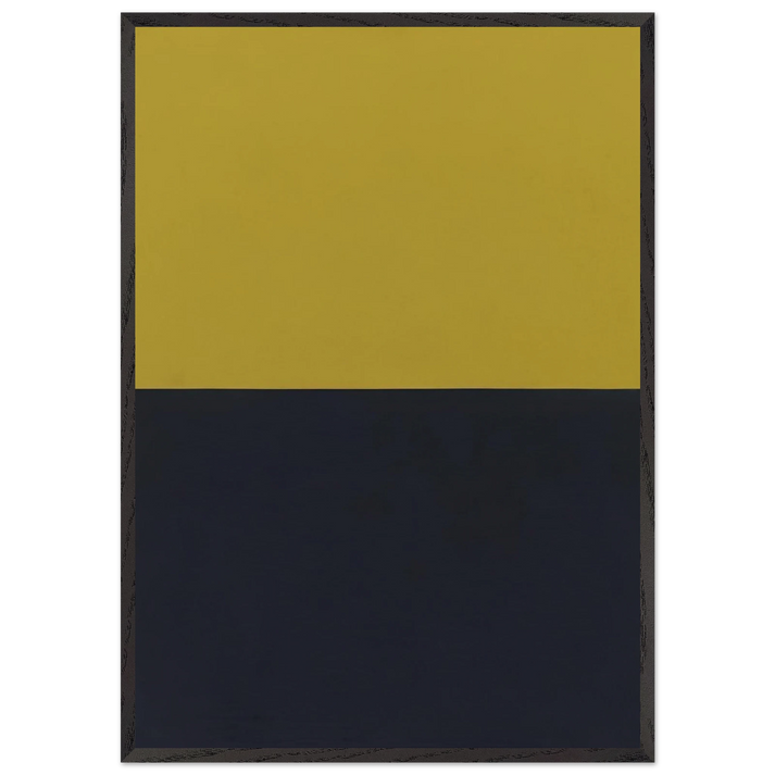 Air Water - 1982 - Brice Marden 70x100 cm / 28x40 inches Framed Art Print – Black Wooden Frame