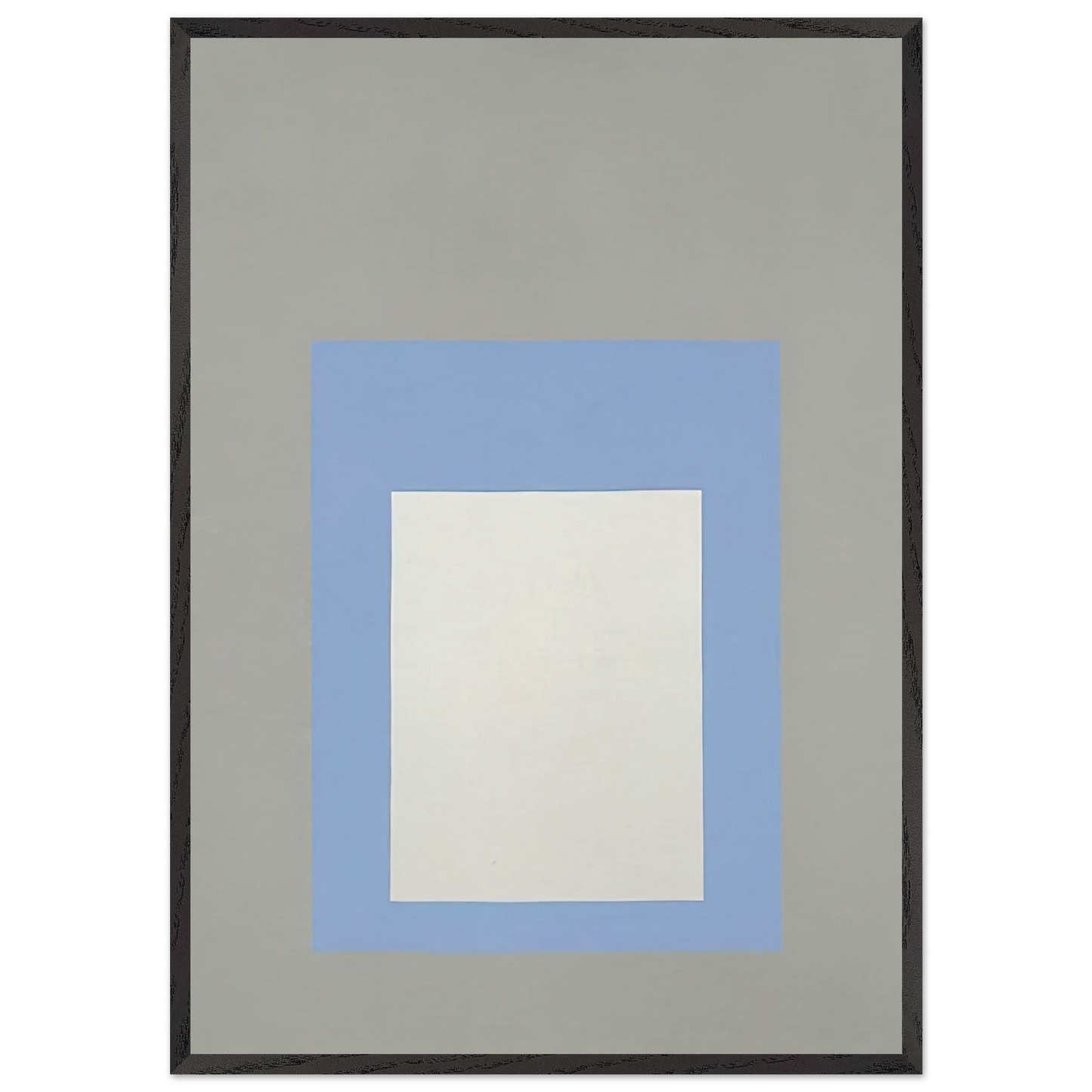 HOMAGE TO THE SQUARE GREEK ISLAND 1957 - Josef Albers 70x100 cm / 28x40 inches Framed Art Print – Black Wooden Frame