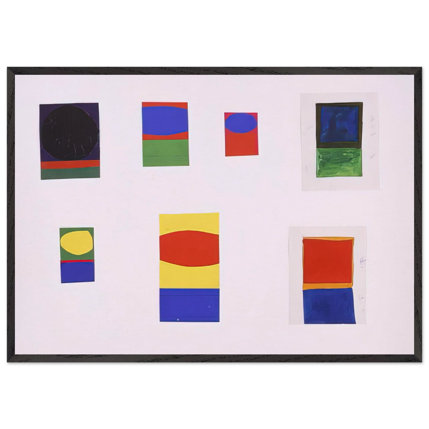 Tablet 153 - Ellsworth Kelly Framed Art Print – Black Wooden Frame - Default Title - -Framed Art Print