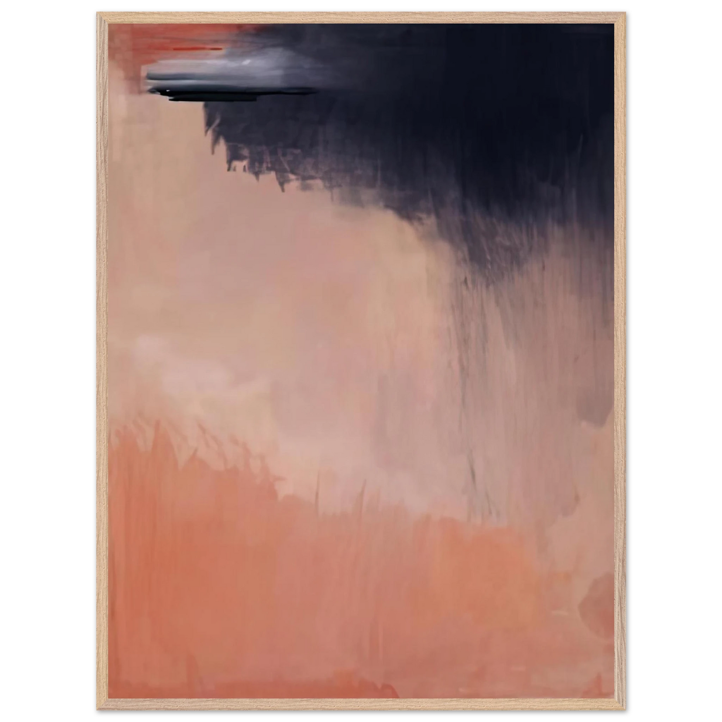 Helen Frankenthaler - Cloud Burst, 2002- Wall Art - 30x40 cm / 12x16 inches - Premium Wooden Framed Poster With Fine Art Paper - Wood frame