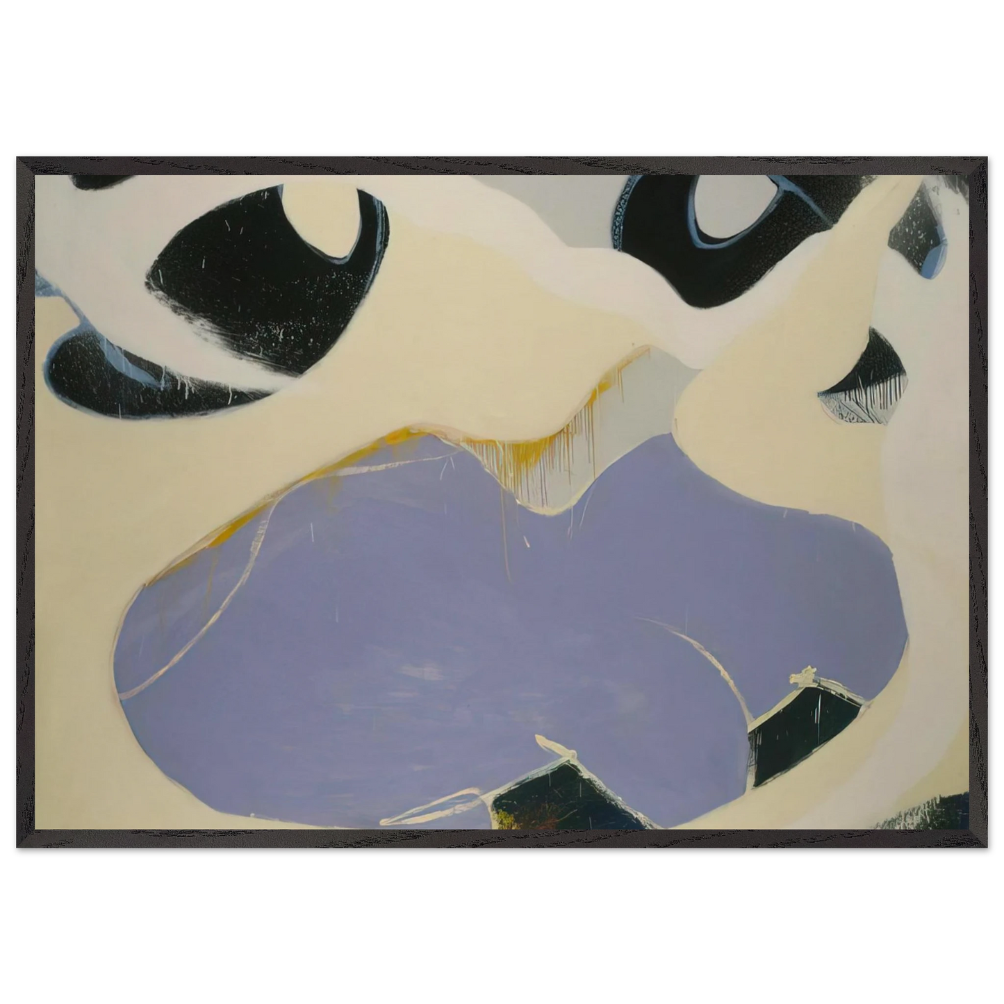 Thamyris - 1972 - Norman Bluhm Framed Art Print – Black Wooden Frame - Default Title - -Framed Art Print