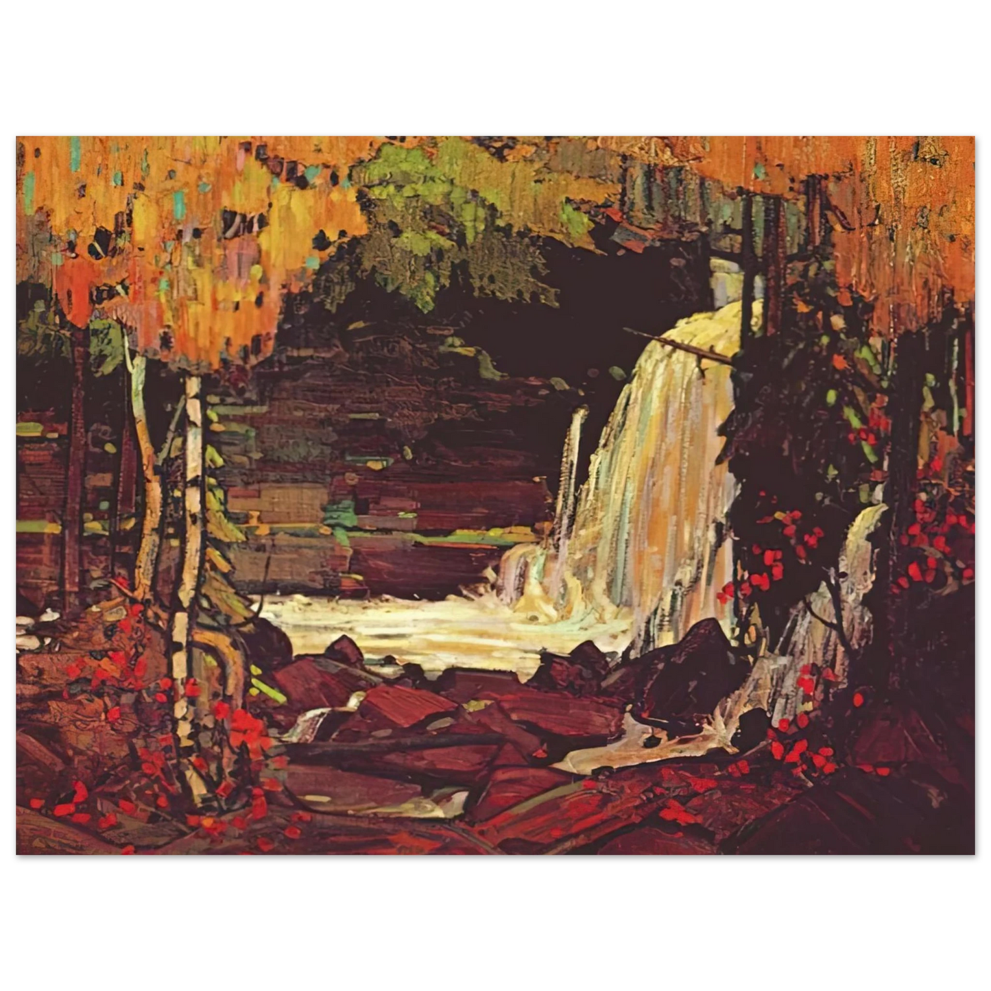 Tom Thomson - WOODLAND WATERFALL 1916 Fine Art Poster - Default Title