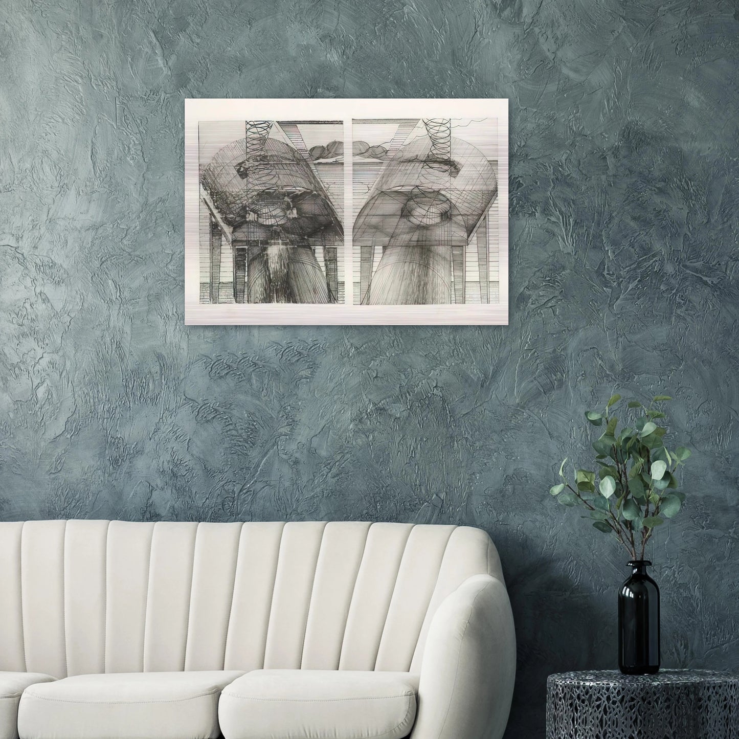 By the Sea - 1971 - Dieter Roth Brushed Aluminum Print - 70x100 cm / 28x40 inches | Dieter Roth Aluminum Print | Dieter Roth Prints