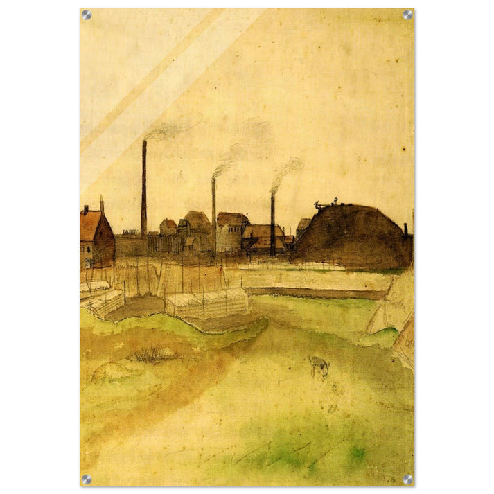 Coalmine in the Borinage - Vincent van Gogh Acrylic Print - 70x100 cm / 28x40″ inches | Vincent van Gogh Wall Art | Vincent van Gogh Prints