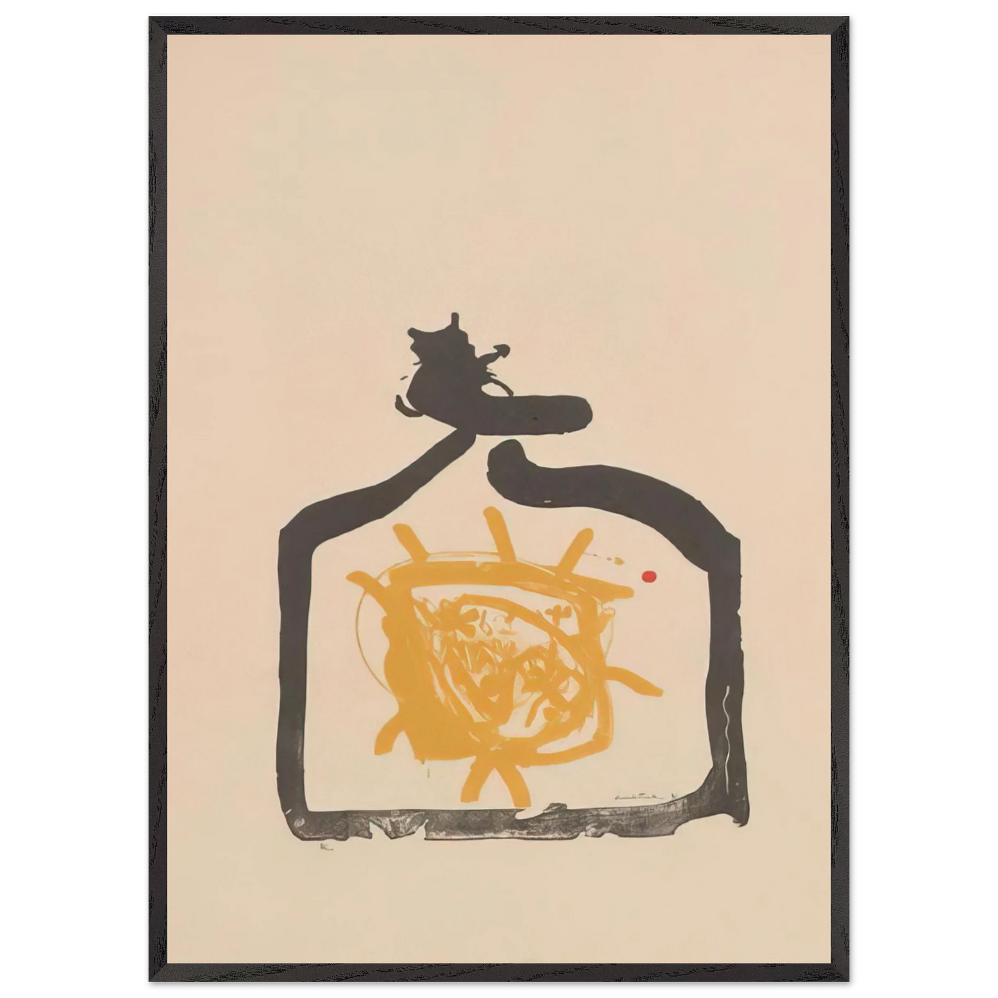 Helen Frankenthaler - May 26th Backwards - 1961 Wall art - 50x70 cm / 20x28 inches - Premium Wooden Framed Poster With Fine Art Paper - White frame