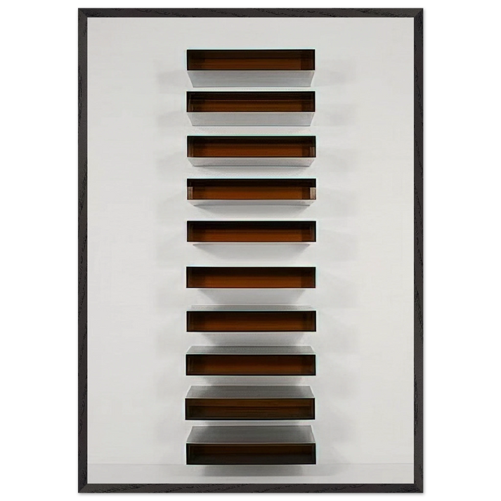 Untitled - 1973 N4 - Donald Judd 70x100 cm / 28x40 inches Framed Art Print – Black Wooden Frame