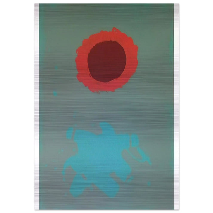 Chrome Green - 1972 - Adolph Gottlieb Brushed Aluminum Print - 70x100 cm / 28x40 inches | Adolph Gottlieb Aluminum Print | Adolph Gottlieb Prints