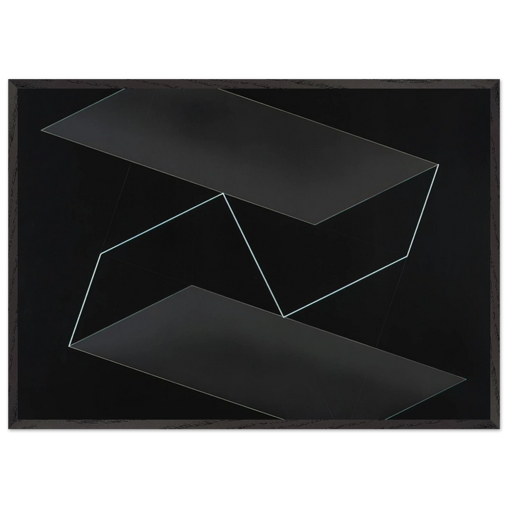 STRUCTURAL CONSTELLATION 1950 - Josef Albers 70x100 cm / 28x40 inches Framed Art Print – Black Wooden Frame