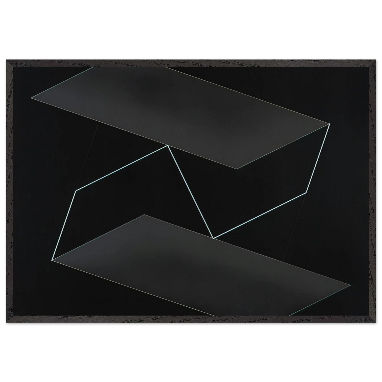 STRUCTURAL CONSTELLATION 1950 - Josef Albers Framed Art Print – Black Wooden Frame - Default Title - -Framed Art Print