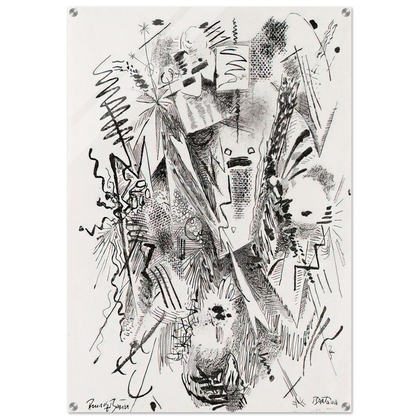 BANTAMA 1921 - Rudolf Bauer Acrylic Print - 70x100 cm / 28x40″ inches