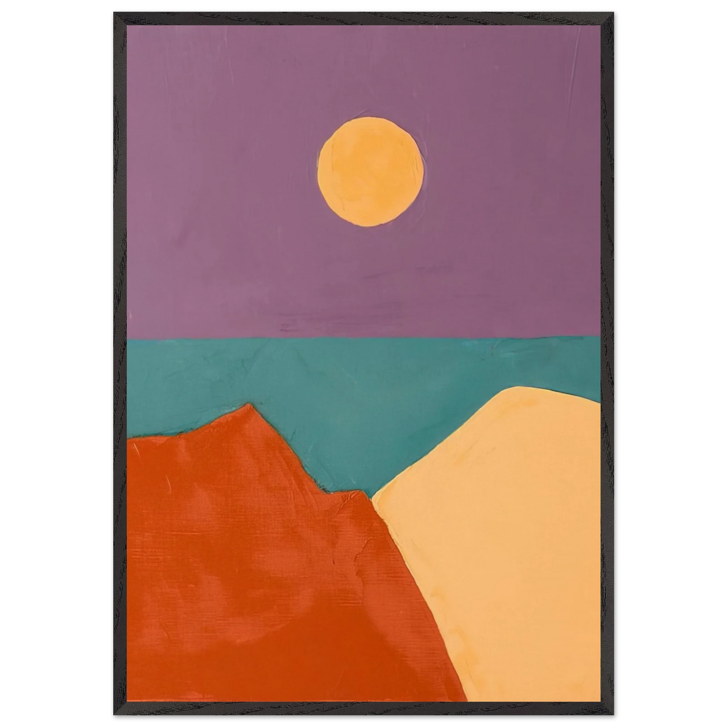 Untitled - 2015 - Etel Adnan Framed Art Print – Black Wooden Frame - Default Title - -Framed Art Print