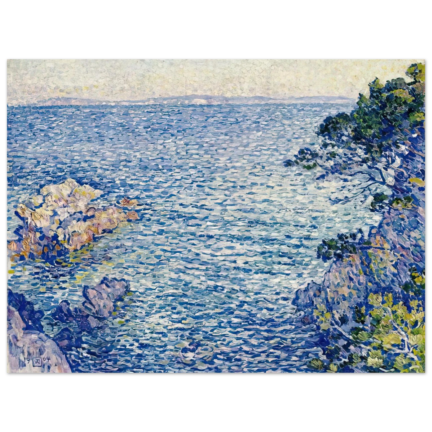 Theo van Rysselberghe - THE POINT OF ROSSIGNOL 1904 Fine Art Poster - Default Title