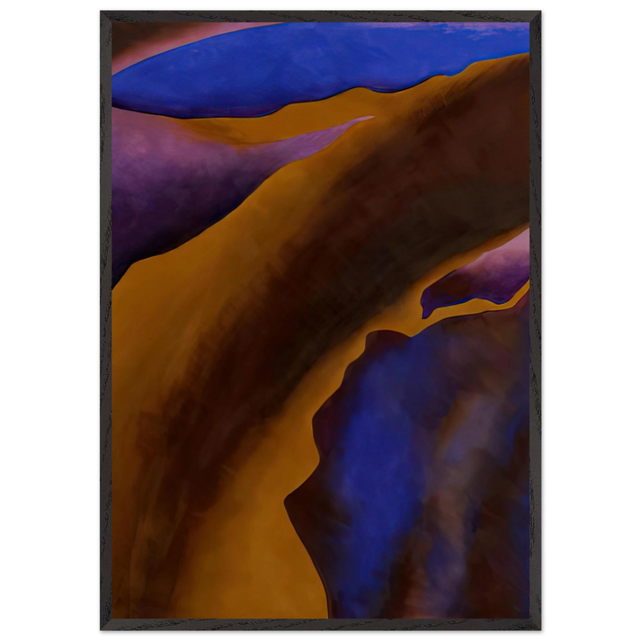 Only One - Georgia OKeeffe 70x100 cm / 28x40 inches Framed Art Print – Black Wooden Frame