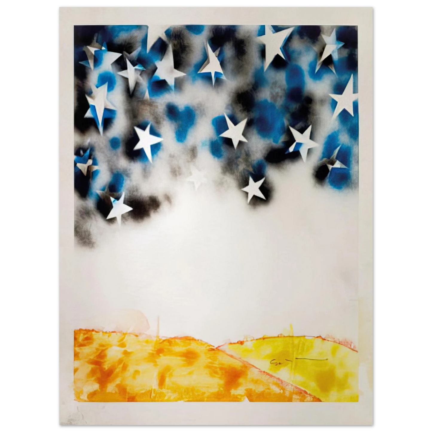 Mario Schifano - Le Stelle - Pop Art Fine Art Poster - Default Title