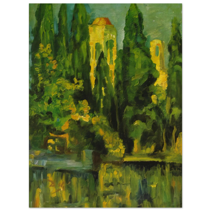 Salvador Dali - VILABERTRIN CHURCH TOWER 1919 75x100 cm / 30x40inches Fine Art Poster