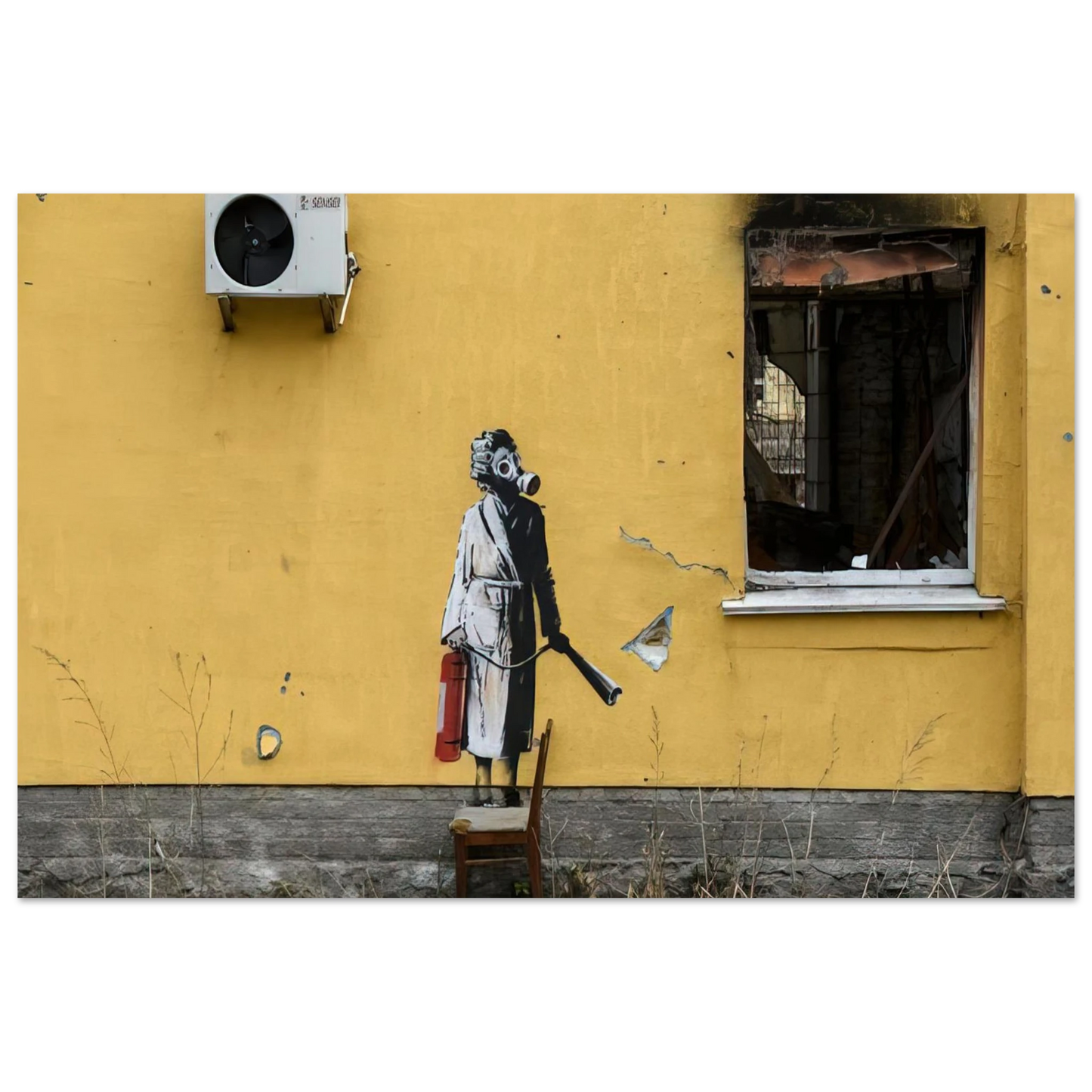 Banksy - HOSTOMEL PROSKURIVSKA 2 2022 Fine Art Poster - 75x100 cm / 30x40 inches