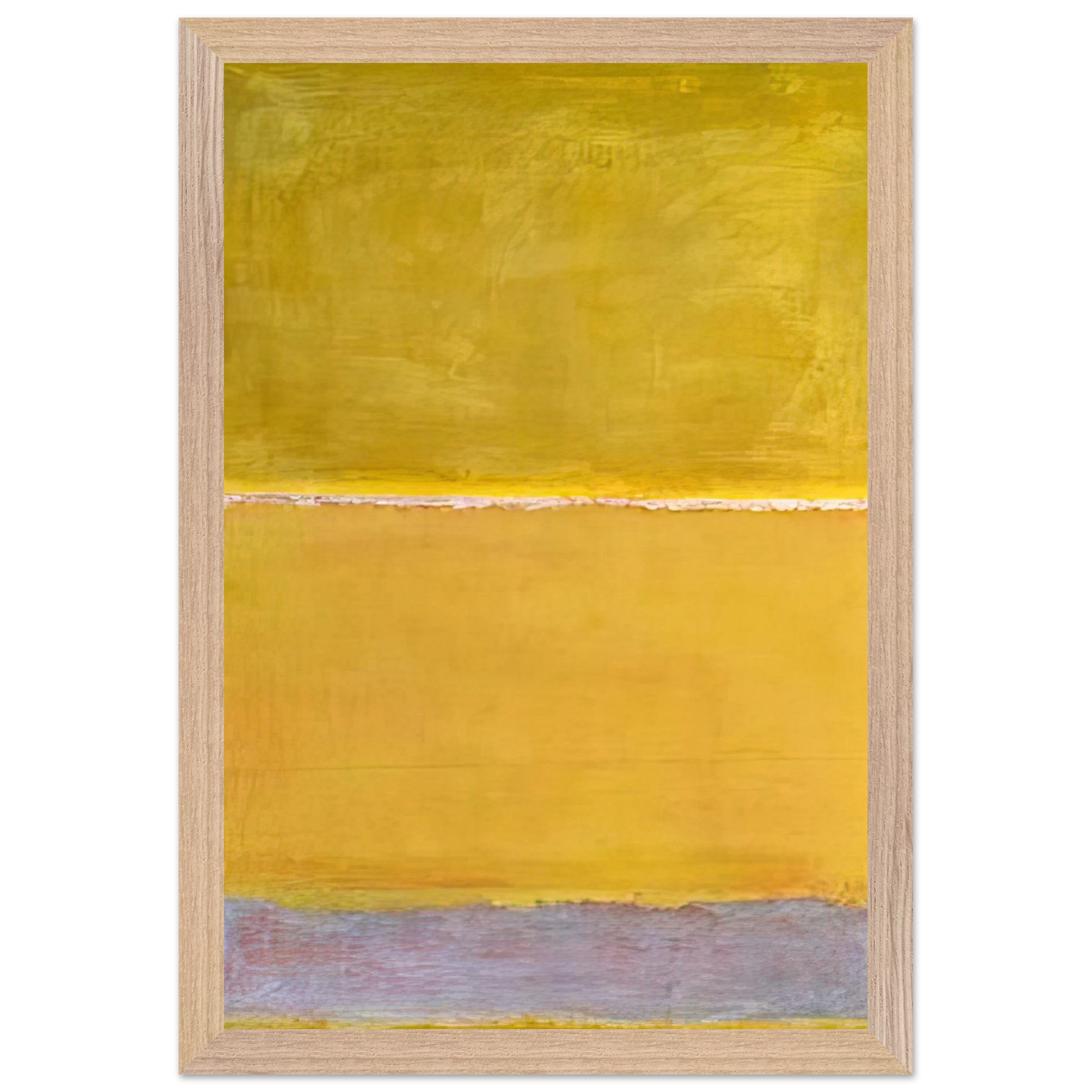 Mark Rothko - Untitled - 1952 Wall Art - 60x80 cm / 24x32 inches - Premium Wooden Framed Poster With Fine Art Paper - Wood frame
