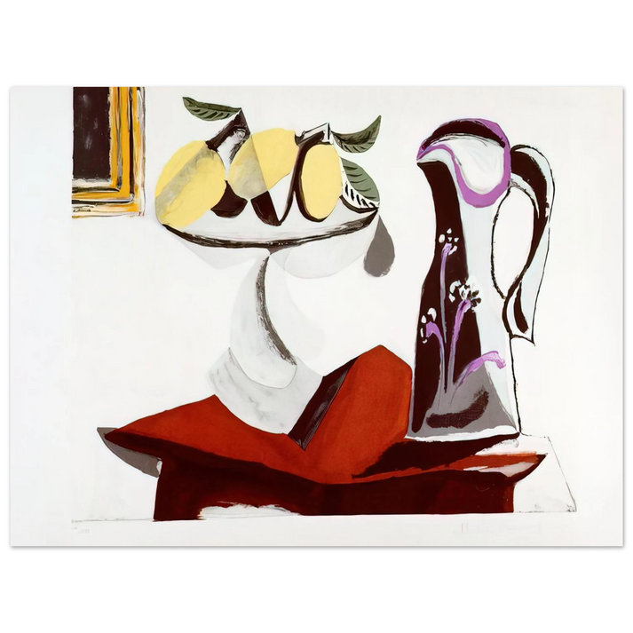 Pablo Picasso - Still life with lemon and jug 75x100 cm / 30x40inches Fine Art Poster