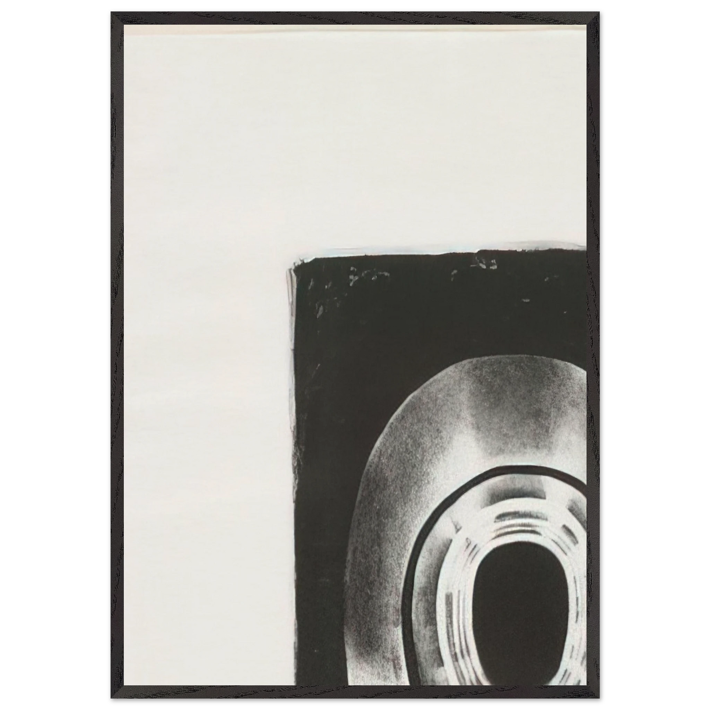 SEVENTH STONE 1968 - Lee Bontecou Framed Art Print – Black Wooden Frame - Default Title - -Framed Art Print