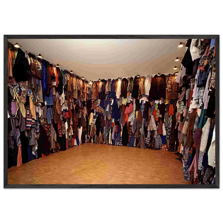 RESERVE 1990 - Christian Boltanski 70x100 cm / 28x40 inches Framed Art Print – Black Wooden Frame