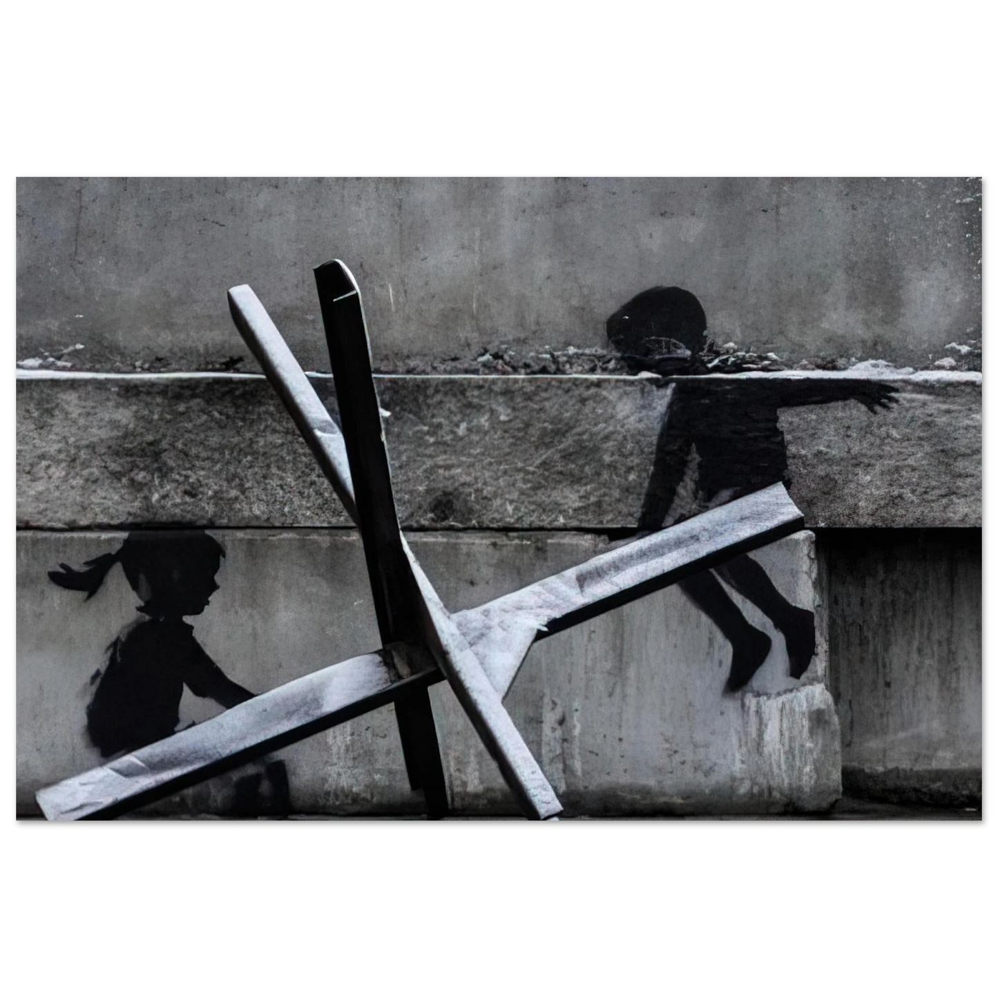 Banksy - KYIV KHRESHCHYATYK 9 2022 Fine Art Poster - 40x60 cm / 16x24 inches