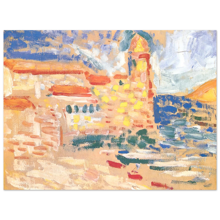 Henri Matisse - VIEW OF COLLIOURE WITH CHURCH 1905 75x100 cm / 30x40inches Fine Art Poster