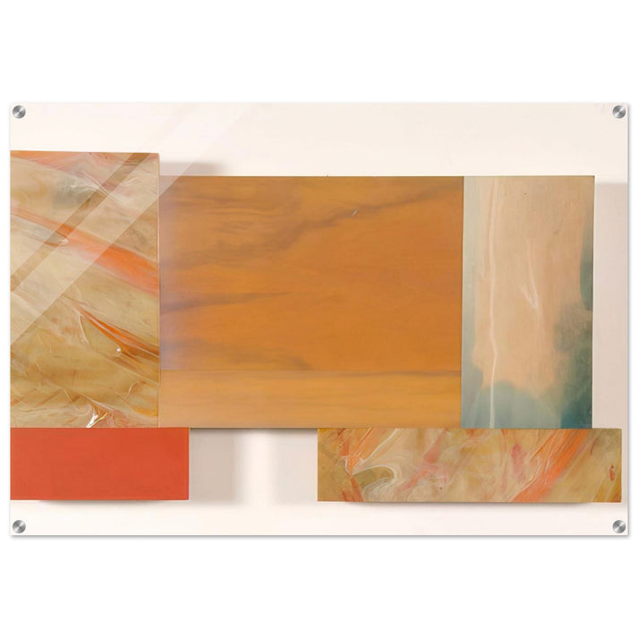 With Orange - Sam Gilliam Acrylic Print - 70x100 cm / 28x40″ inches