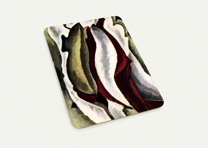 Based on Leaf Forms and Spaces - 1912 By Arthur Dove Pack of 10 Post Cards | Arthur Dove Post Cards | A6 (10.5 x 14.8 cm) - 4.1 x 5.8 inches