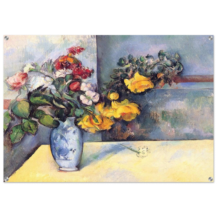 Still Life Flowers in a Vase - Paul Cézanne Acrylic Print - 70x100 cm / 28x40″ inches