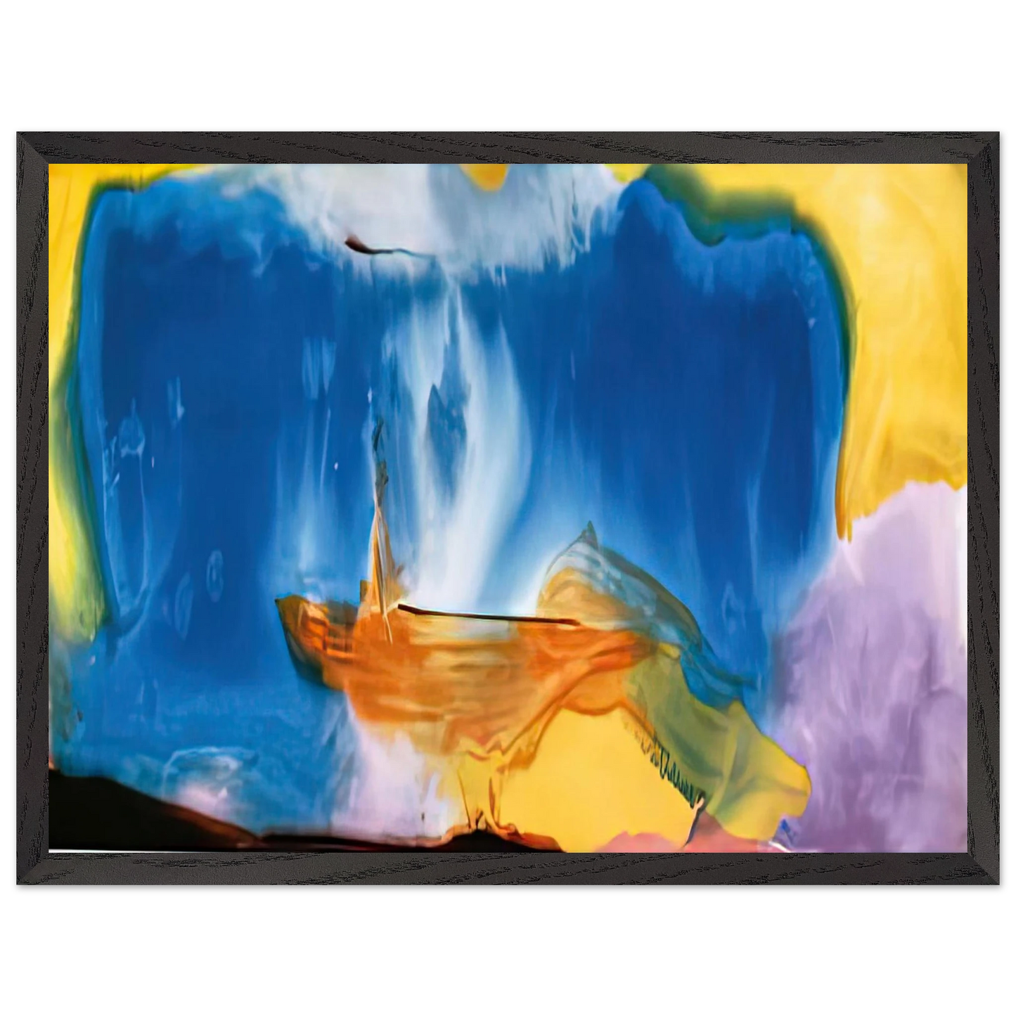 Helen Frankenthaler - Moveable Blue, 1973- Wall Art - 28x40 inches / 70x70 cm - Canvas (Imperial) - -