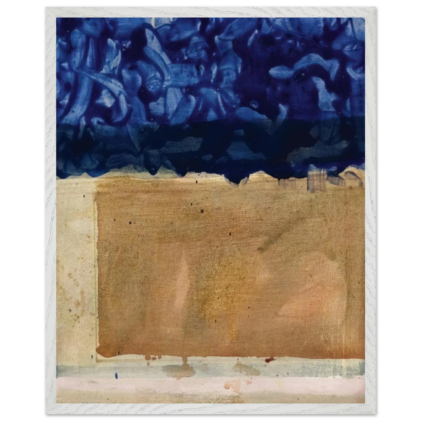 Helen Frankenthaler - Shoreline - 1952 Wall art - 20x25 cm / 8x10 inches - Premium Wooden Framed Poster With Fine Art Paper - Black frame