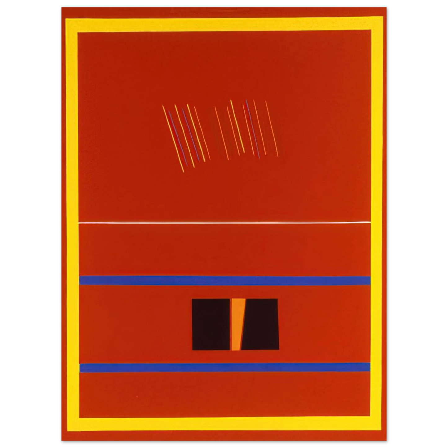 Ronnie Landfield - Red Painting For Romania - 1990 Fine Art Poster - Default Title