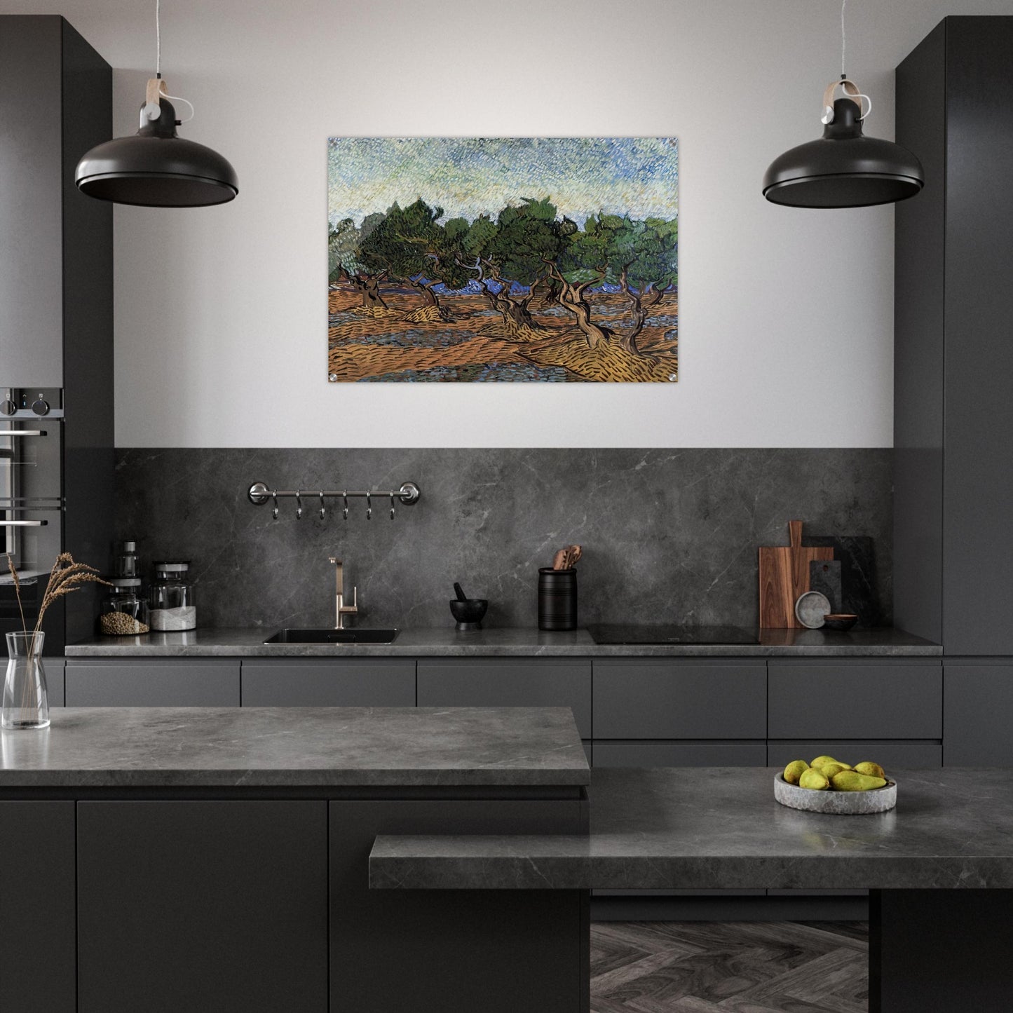 Olive Grove - Vincent van Gogh Acrylic Print - 70x100 cm / 28x40″ inches