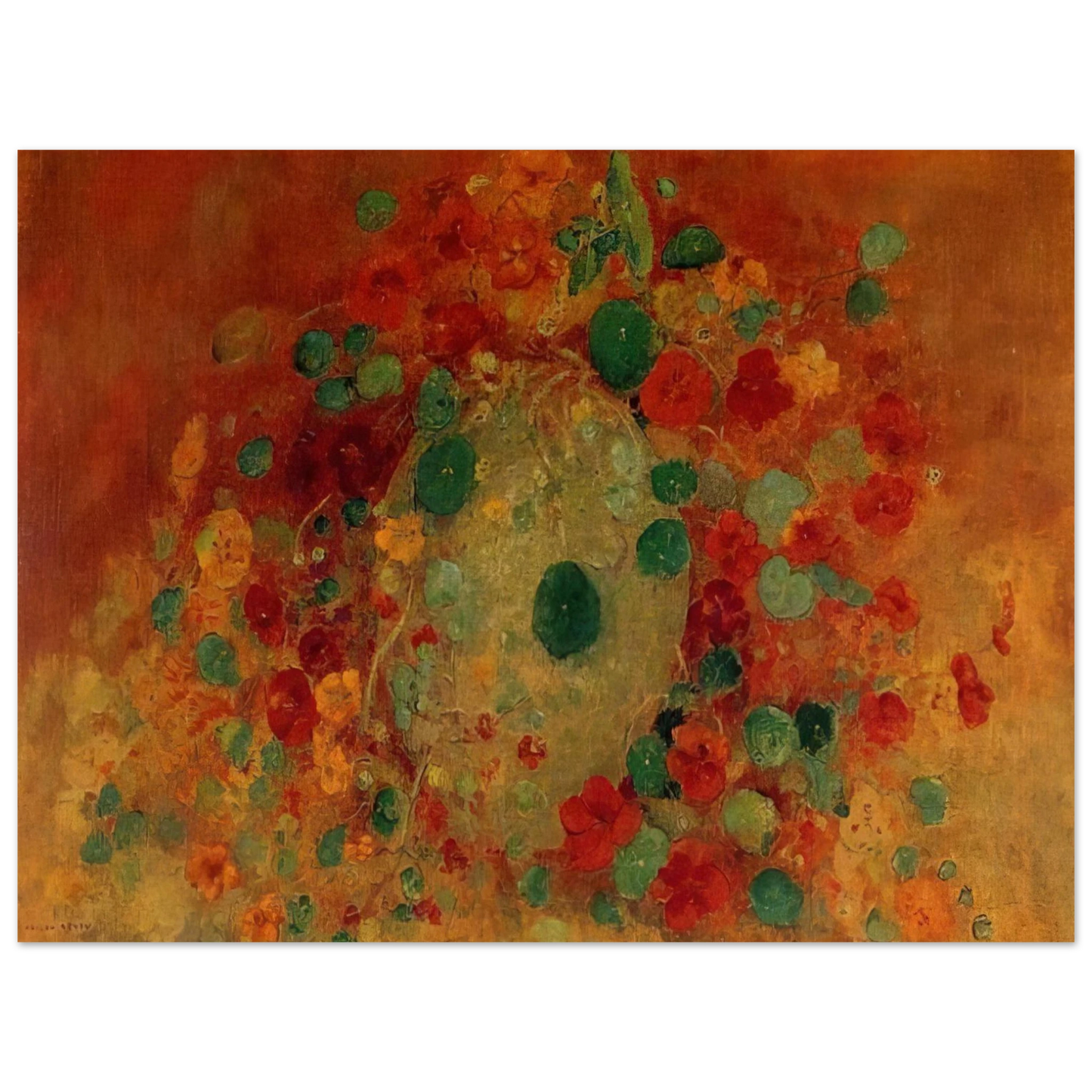 Odilon Redon - NASTURTIUMS Fine Art Poster - Default Title
