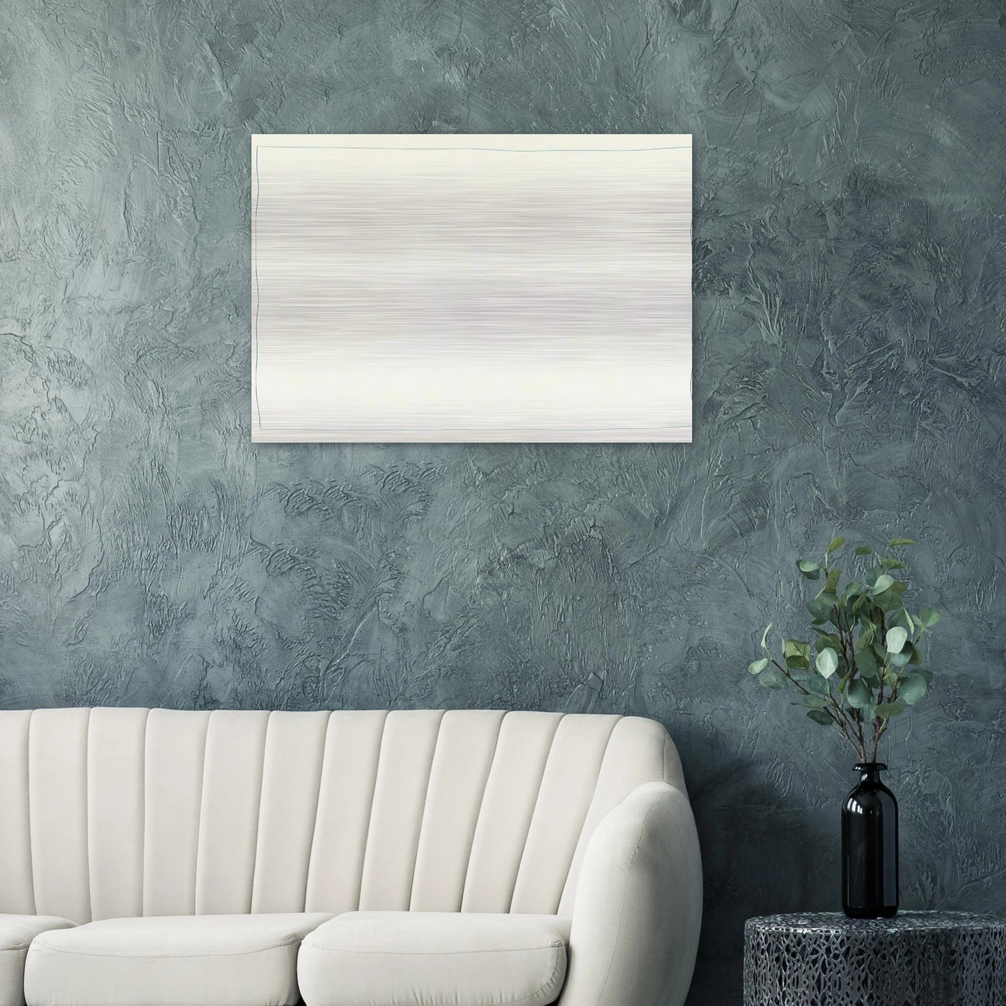 Bent Line Drawing - Robert Ryman Brushed Aluminum Print - 70x100 cm / 28x40 inches | Robert Ryman Aluminum Print | Robert Ryman Prints