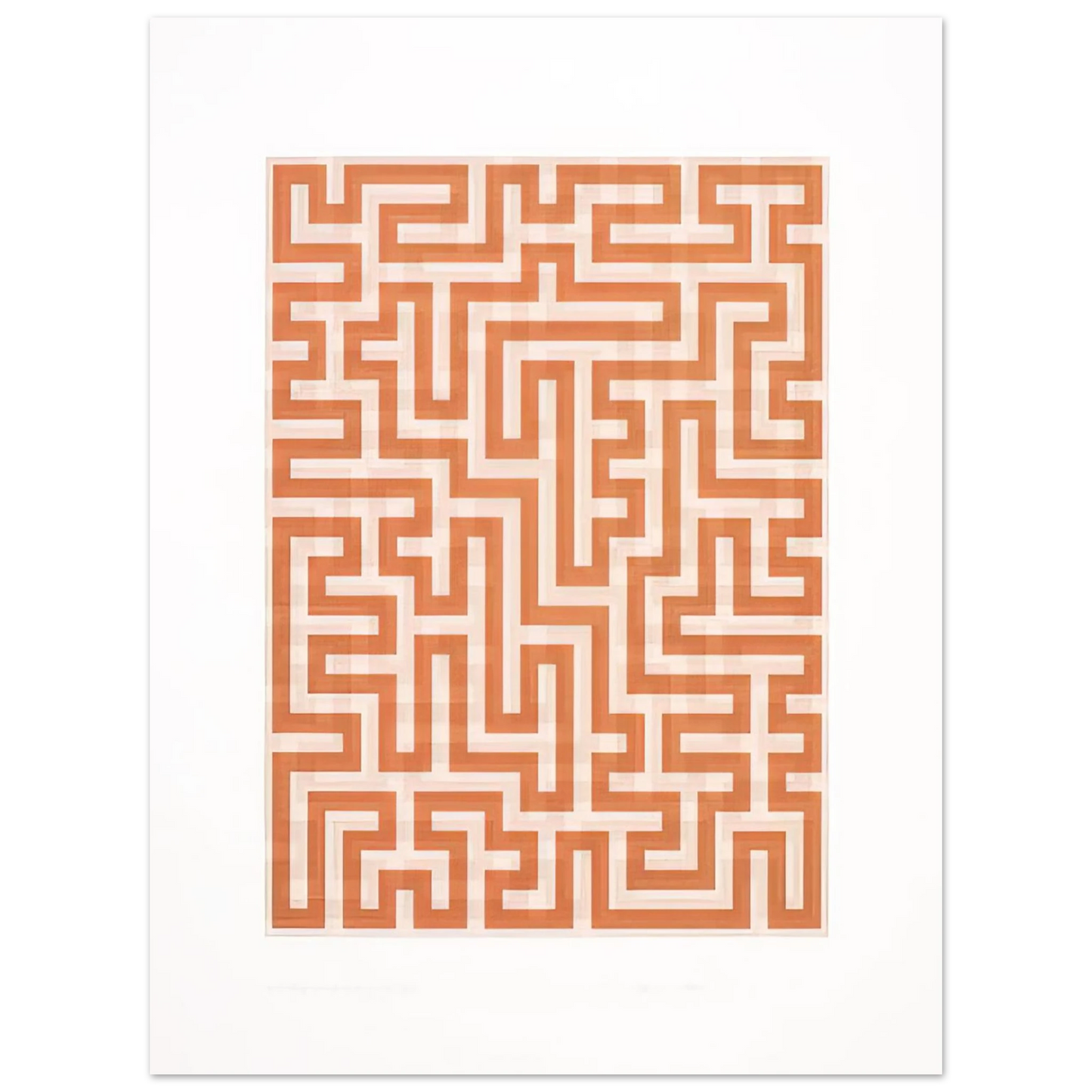 Anni Albers - RED MEANDER II 1971 Fine Art Poster - Default Title
