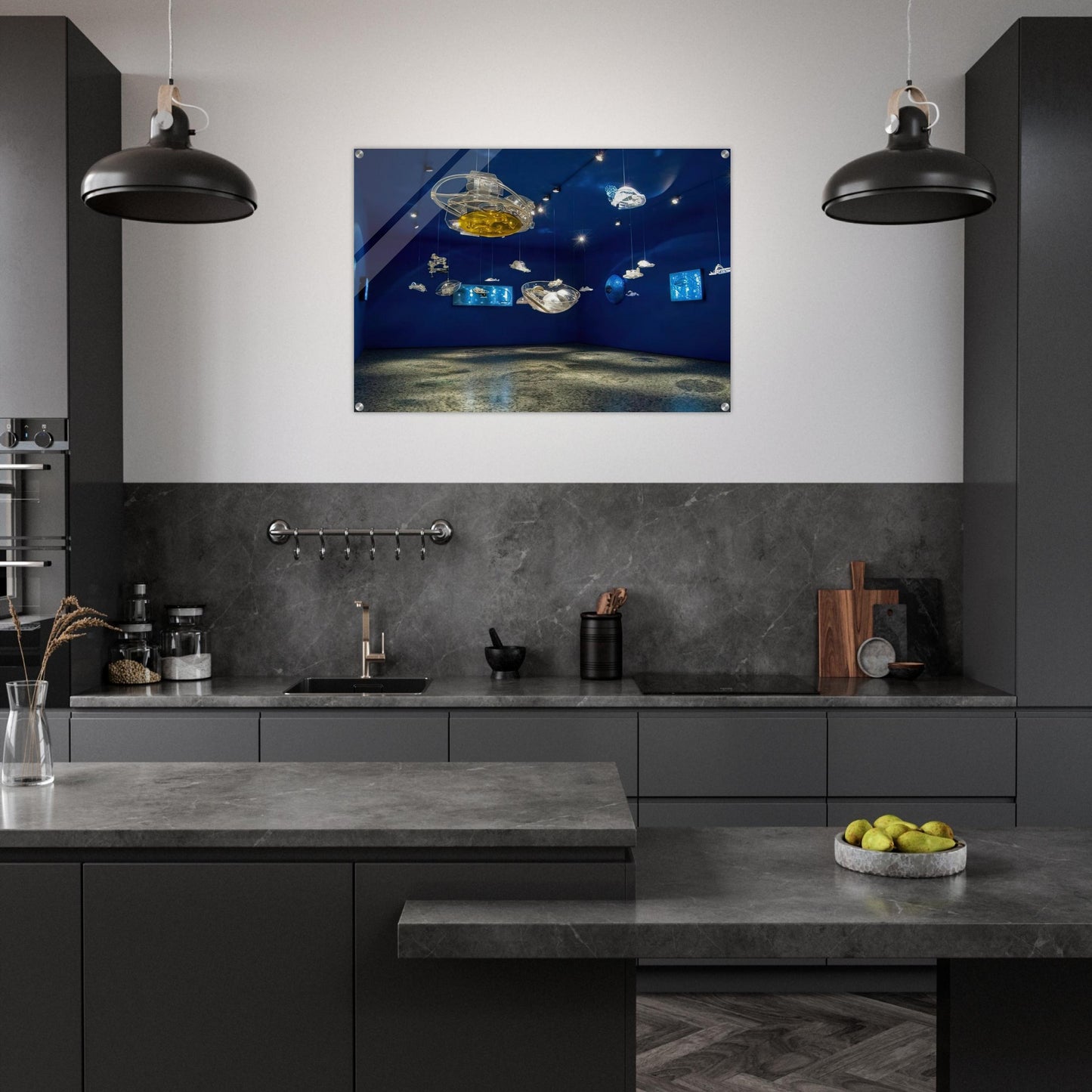 Hydrospatial Cities - 2009 - Gyula Kosice Acrylic Print - 70x100 cm / 28x40″ inches | Gyula Kosice Wall Art | Gyula Kosice Prints