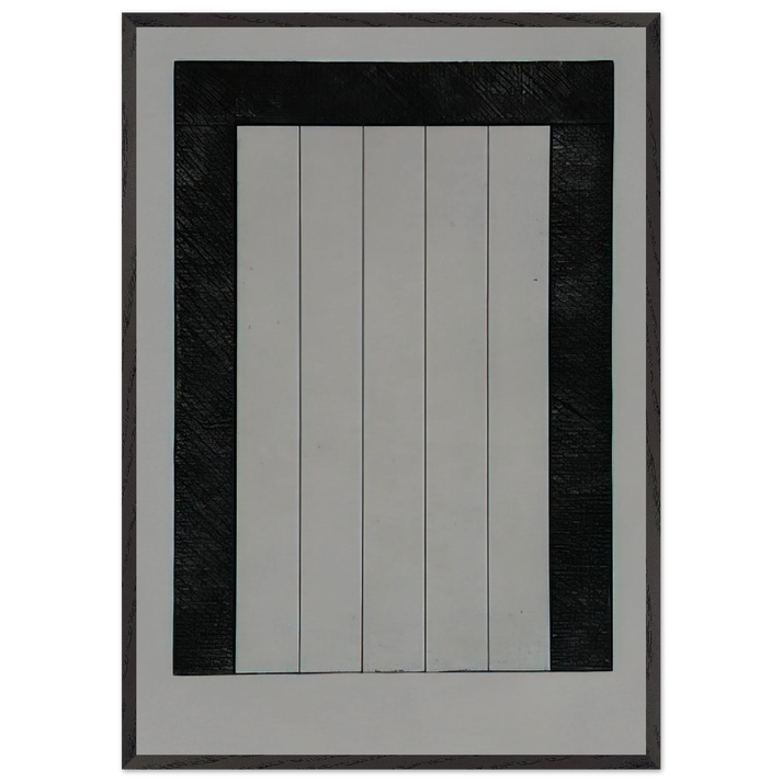 Untitled from 12 Views for Caroline Tatyana - 1979 - Brice Marden 70x100 cm / 28x40 inches Framed Art Print – Black Wooden Frame